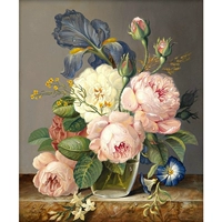 Новый продукт для вышивки крестом Моны Лизы нежный и очаровательный, маленькие кусочки спальни в новом стиле 2025 года, картина маслом для гостиной, пейзажная вышивка