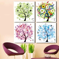 Mona Lisa chéo khâu phòng khách mới thêu bốn mùa cây Pachira nhà hàng tranh lối vào phòng ngủ - Công cụ & phụ kiện Cross-stitch mẫu tranh thêu