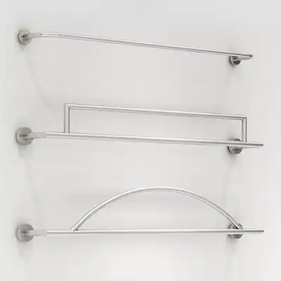 Golden Marriott clothing store display rack upper Wall Wall cross bar simple wall hanging clothes pole multifunctional shop shelf