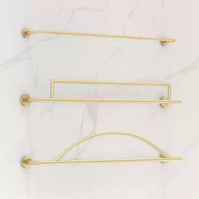 Golden Marriott clothing store display stand on the wall crossbar simple wall hanging men's and women's clothing store full hanging pole children's clothing store shelves