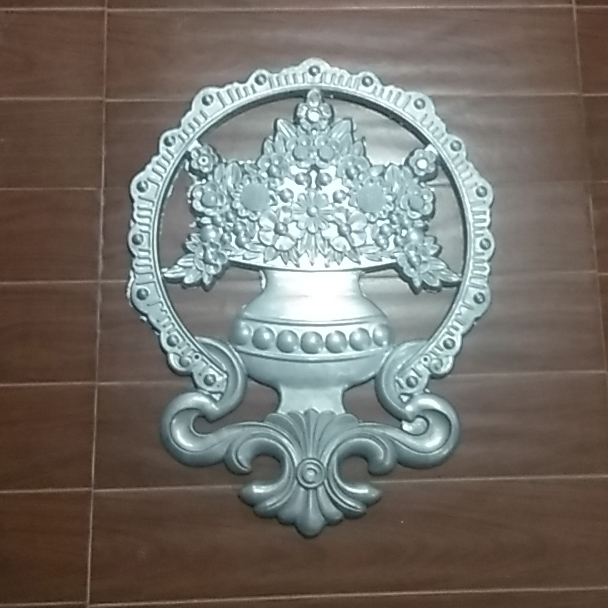 Wrought iron door aluminum accessories Door flower door flower free welding screw fixed door flower aluminum door with