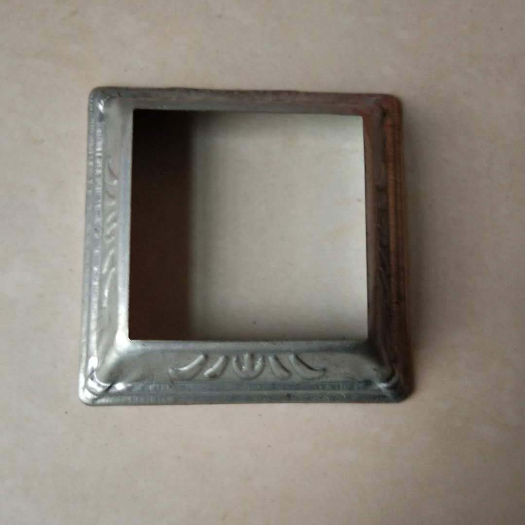 Iron Art Accessories Iron Art Square Pipe Cover Foot Lid Getaway Cover cover Ugly Lid Iron Flower Accessories Guardrails Decorative lid