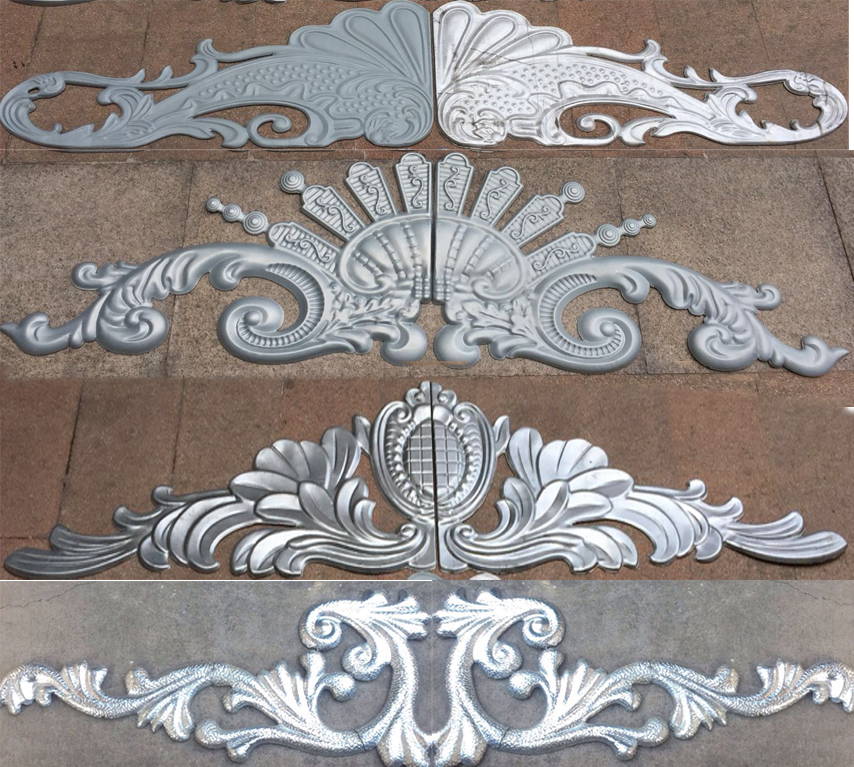 Iron gate accessories Stamping door head flower Wrought iron courtyard door door decoration courtyard door wrought iron flower rural