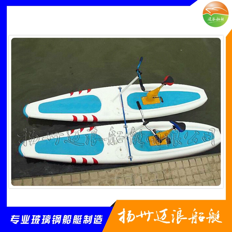 New water lovers double fibreglass footfall Bike Casual Recreational Water Bike Park Cruise
