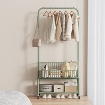Clothes rack floor-standing home bedroom dormitory clothes rack rod indoor overnight clothes rack storage storage coat rack