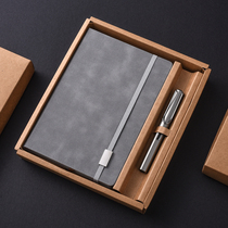 Practical notebook pen set personality creative metal signature pen business gift lettering custom logo men and women Company prize meeting annual commemorative gift to lead customers