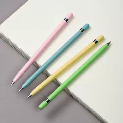 Ink-free eternal pen Eternal pen without ink for a lifetime Students use creative metal pen net red pen to depict personality simple magic pen Company business gift custom logo lettering