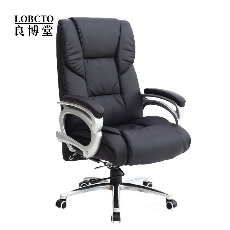 Computer chair Home Lying Swivel Book Room Table of work office for a long time stool large class chair Chair Genuine Leather