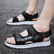 2020 mới giày chống mùi ma thuật dán bãi biển nam mùa hè ngoài trời hai mặc chống trượt sinh viên mát mẻ kéo Hàn Quốc phiên bản của dép