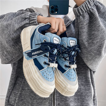 Niche Original Men's Shoes 2026 New Winter Thick-Soled Dissolving Bread Shoes for Teenagers Putian Sports Casual Trendy Shoes