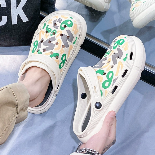 Мужские летние нескользящие тапочки для отдыха, пляжная обувь