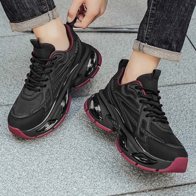 Putian Men's Shoes 2026 New Winter Non-Slip Soft Sole Air Cushion Shock-Absorbing Casual Men's Running Sports Dad Shoes Trendy Shoes