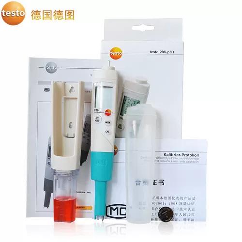 Testo 206-3 PH кислотный измерительный прибор (может быть внешним зондом) Оригинальная бесплатная доставка в Германии