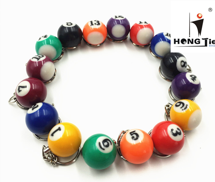 Tùy chọn 2 nhân dân tệ billiards keychain 25 mét billiards keychain đen 8 billiards treo đồ trang trí Cyclops giá bán bàn bi a