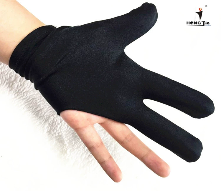 10 包邮 Găng tay ba ngón tay trái và tay phải phổ biến phòng bi-a đặc biệt Trung Quốc tám găng tay đen
