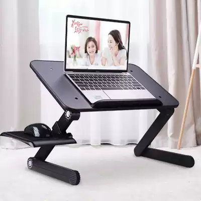 Bed notebook computer bracket student dormitory hanging bracket liftable folding table Pen Holder