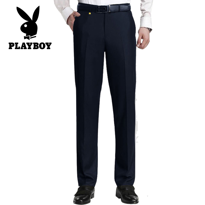Playboy mùa hè mỏng giản dị quần không nóng nam giới mỏng cơ thể-loại hình kinh doanh trẻ Hàn Quốc phiên bản của quần quần âu nam.