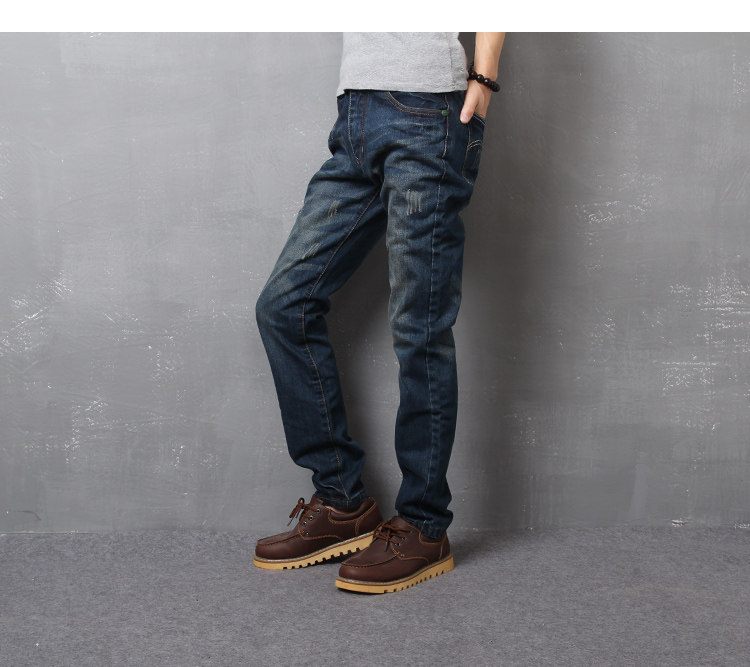 Jeans pour jeunesse droite en vrac en coton pour printemps - Ref 1477898 Image 13