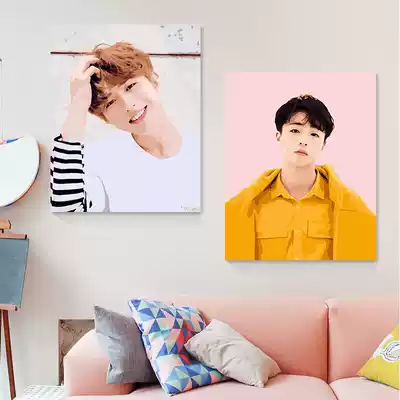 diy collar digital oil painting living room Cai Xukun Chen Li Agriculture and Yanjun character filling hand painting oil color painting