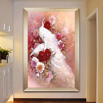 Diamond painting 2022 5d new Alien full drill with drilling peacock cross embroidered living room with painting Xuan Guanguan Vertical version 2021