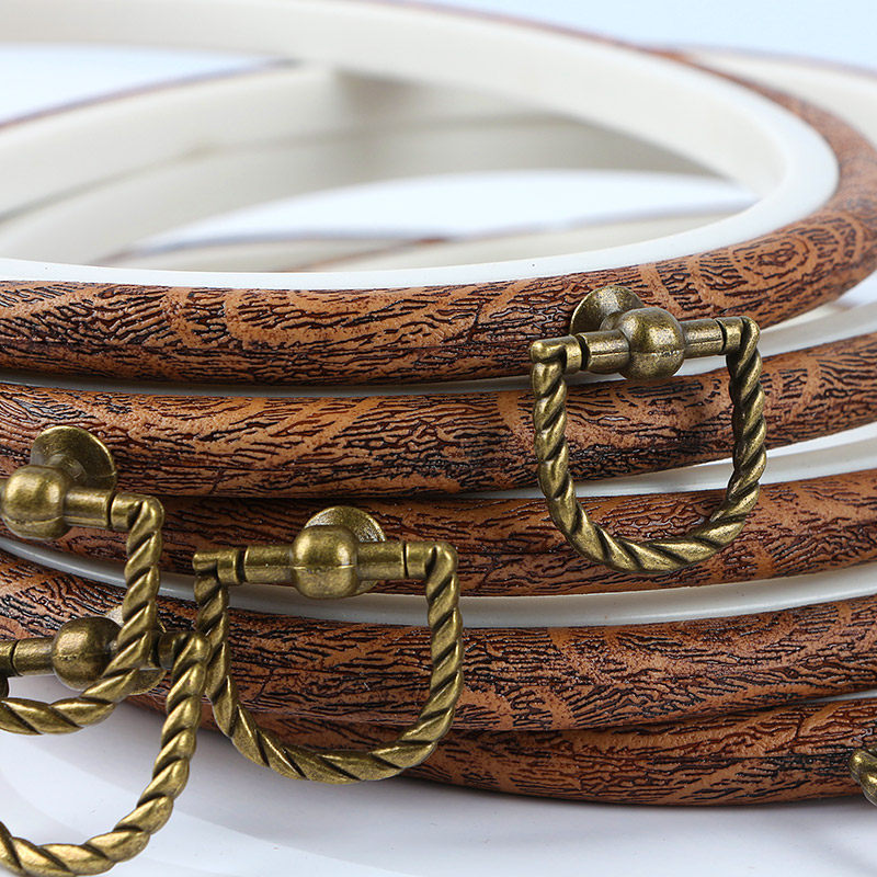 Embroidery bamboo embroidery bandage cross stitch brace auxiliary tool their own show hand fixed round shelf embroidery box Su embroidery