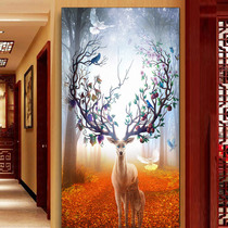 2022 New diamond painting full drill Living room Deer Crystal Paste Painting European-style Genguan Cross Embroidered yourself with manual self-adhesive