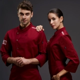 Шеф -повар с семиточниками осенний и зимний мужской западный ресторан кухонный шеф -повар