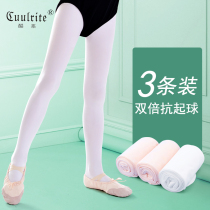 Childrens dance socks pantyhose summer white tights girls practice bottoming thin stockings girls dance special