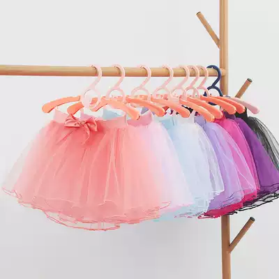Children's skirt girls dance skirt summer Korean version of mesh dress solid color practice puffy skirt baby girl skirt