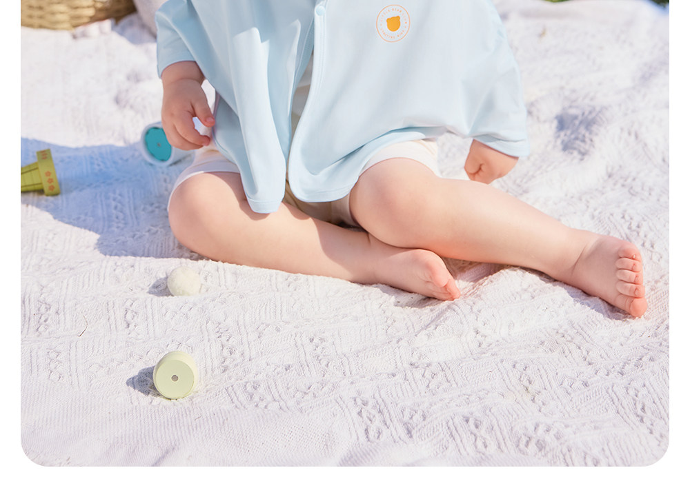 贝肽斯凉盾宝宝防晒衣婴幼儿斗篷冰丝轻薄男女儿童防晒服凉感外套 — 7