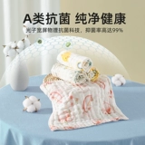 贝肽斯 Детский слюнявчик для новорожденных, марлевый носовой платок, хлопковые детские влажные салфетки для умывания, полотенце