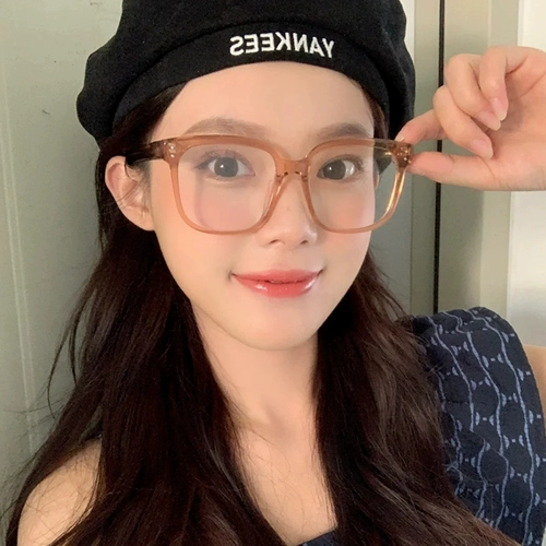 Черно -рамные очки женский артефакт против беглевого легкого излучения -надежный большой лицевой поверхность -к малочному миопическому зеркалу может быть оснащено степенью