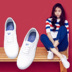 Giày nữ mùa thu màu trắng mới Giày vải Hàn Quốc dày dưới đáy giày sinh viên hoang dã giầy gucci ny Plimsolls