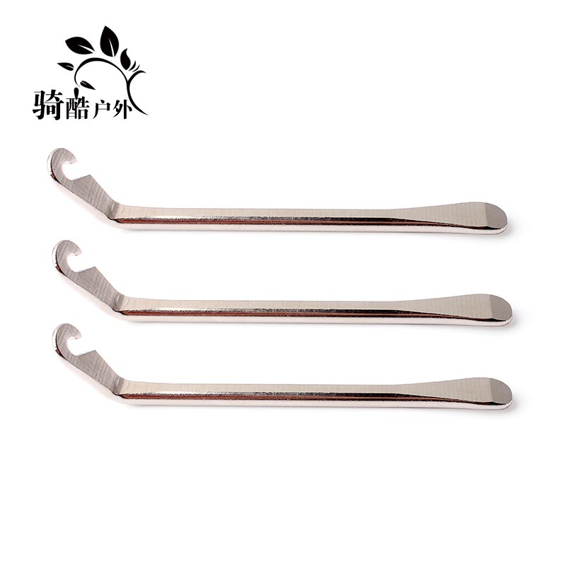 Portable metal tire crowbar Bicycle tire picker Tire repair tool Tire warping rod crowbar Long-distance riding equipment