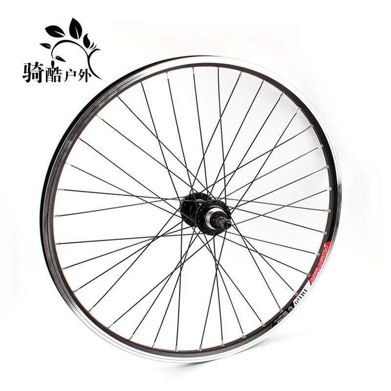 V-brake or disc brake 26 inch mountain bike single spin fly rear wheel Taiwan ball drum with double rim