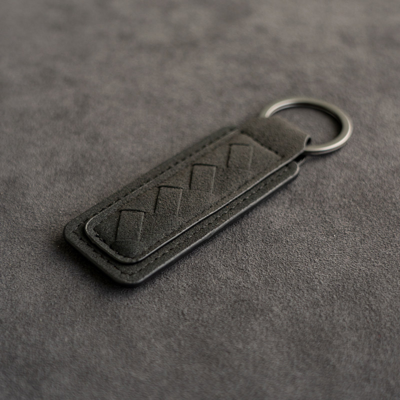 High-grade fur car keychain hanging pin personality network red rope ring for Volkswagen Honda Toyota