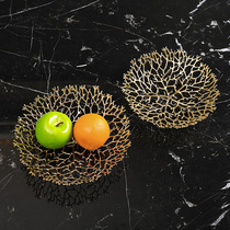 Nordic Light Lavish Coral Fruit Pan Swing Piece Living-room Home Trinkets Creative Personality Dinner Table Furnishing Decorations