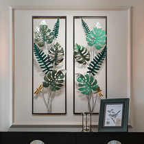 Green plant Wrought iron wall wall decoration wall Nordic bedroom living room pendant Home entrance decoration Three-dimensional wall decoration