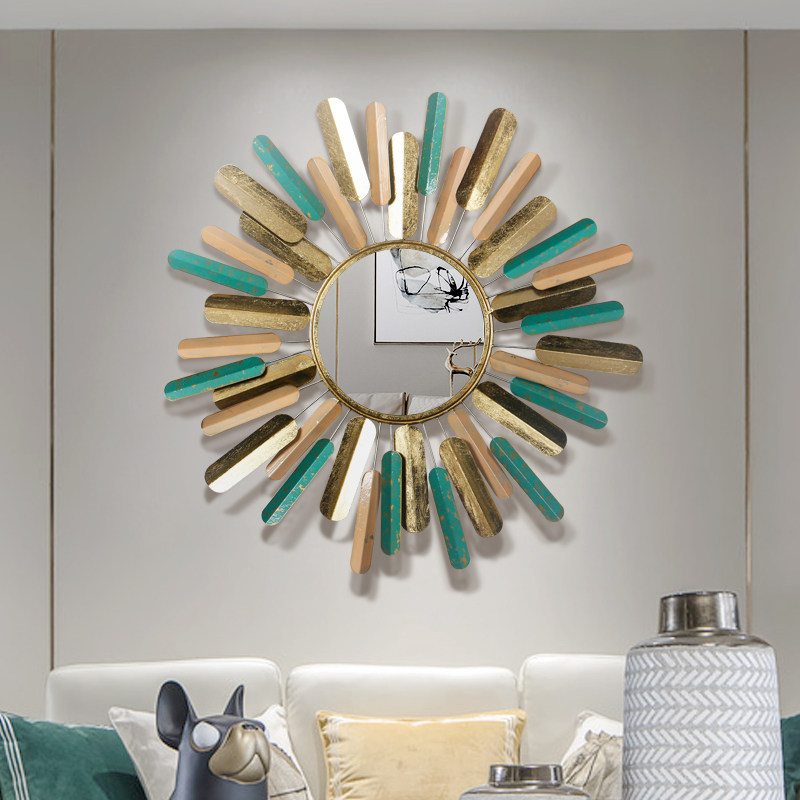 Bird collection American creative living room mirror background wall decoration wall decoration porch decoration mirror makeup mirror wall hanging