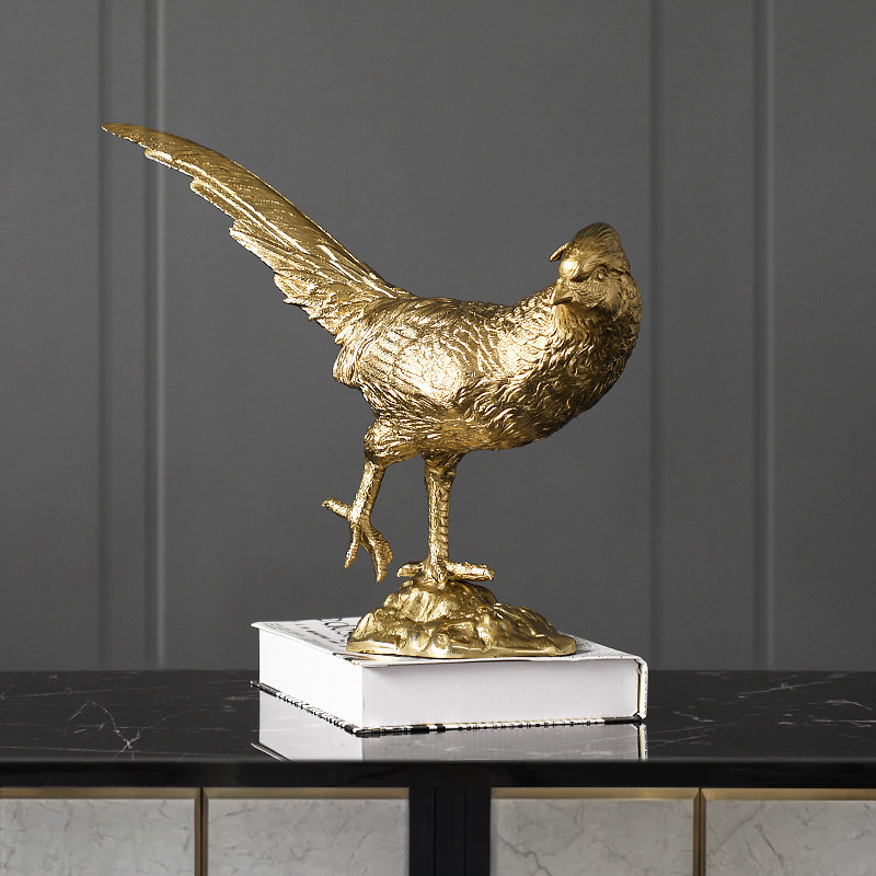 Modern light extravagant brass pendulum pieces living room home trinkets Creative Nordic Animal Art Desktop Decorative Furnishing