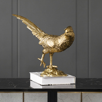 Modern light extravagant brass pendulum pieces living room home trinkets Creative Nordic Animal Art Desktop Decorative Furnishing