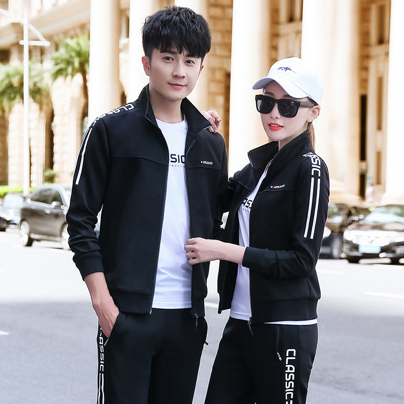 Fall mistress kit Two sets of Korean version Trend Thin Cotton T Men Casual Sports Suit Spring Autumn Jacket