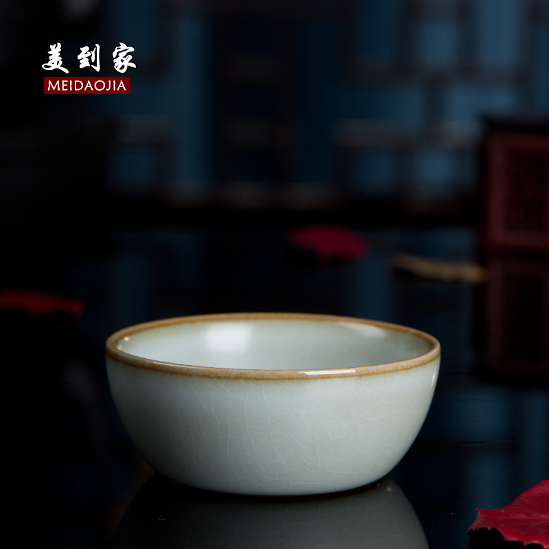 Beautiful home your up ceramic kung fu tea tea set purple sand cup cup sample tea cup bowl medium shallow cup