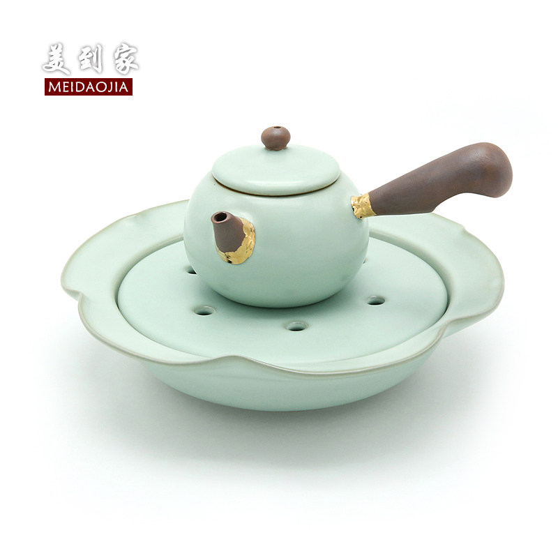 Tea Chengru kiln dry brewing pot bearing ceramic pot holder water storage small tea tray tea set accessories teapot pad tray base