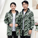 Камуфляжная длинная демисезонная утепленная водонепроницаемая куртка для работы