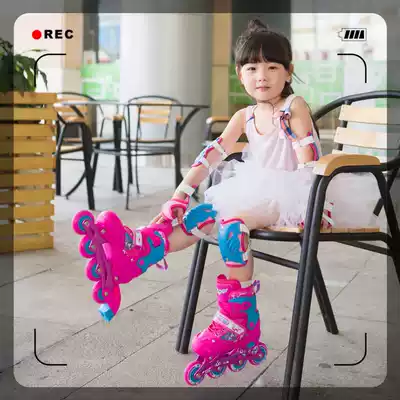 3-4-5-6-10-12 years old beginner skating skates Children's full set of men's and women's children's inline roller skates Roller skates