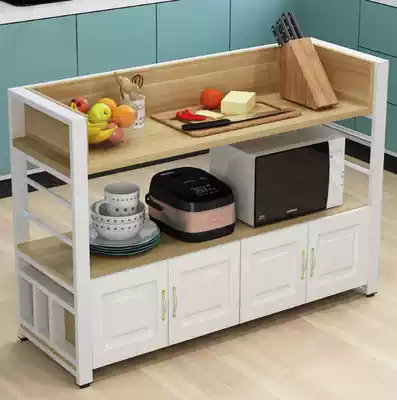 Kitchen table cutting table kitchen shelf multi-function operation table simple small long table household multi-layer table customized