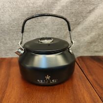 Exported to Japan blackened camping 304 stainless steel kettle outdoor tea making tea kettle outdoor portable tea making