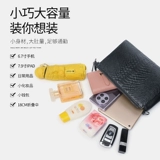 Небольшая сумка, сумка для телефона на одно плечо, из натуральной кожи, крокодиловый принт