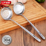 Xuất khẩu Đức 304 inox muỗng súp lẩu muỗng colander lớn súp vỏ dài tay cầm muỗng lẩu